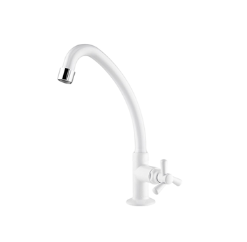 Imagen de Grifo cocina mesa Pacific blanco