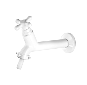 Imagen de Canilla pared larga Marujá blanca 15cm