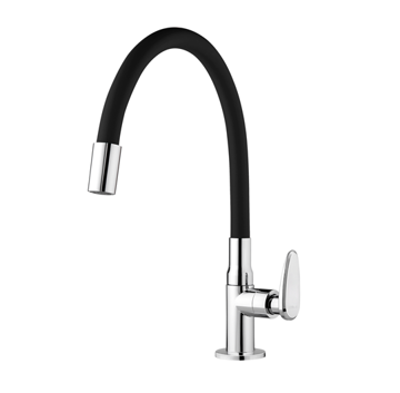 Imagen de Grifo unitario mesa cocina Allure Mouve negro