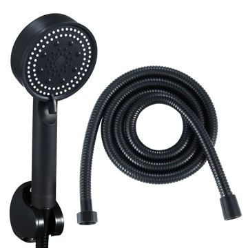 Imagen de Kit de ducha telefono completo DMC negro mate