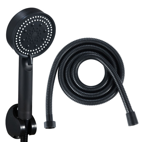 Imagen de Kit de ducha telefono completo DMC negro mate