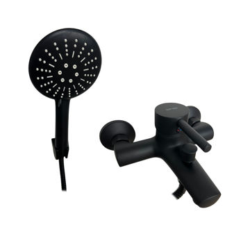 Imagen de Bañera exterior Milano Negro mate DMC