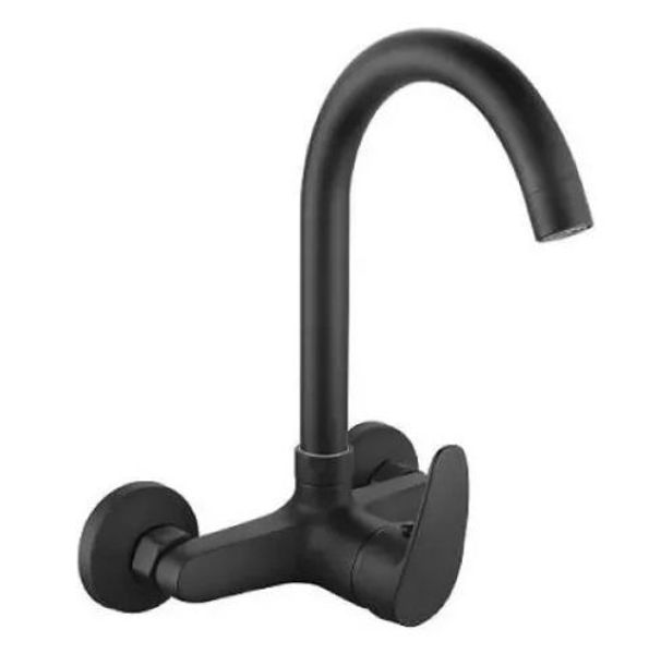 Imagen de Monocomando pared pico alto negro mate