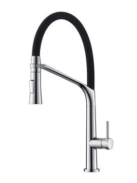 Imagen de Monocomando  Flex  cromo negro DMC