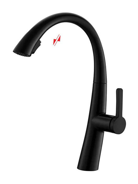 Imagen de Monocomando mesada alto Style negro mate