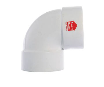Imagen de Codo corto PVC 87º30 50 HH SMART HOME