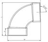 Imagen de Curva PVC 87º30 110 HH SMART HOME