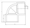 Imagen de Codo PVC 87º30 110 HH CORTO SMART HOME