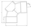 Imagen de Codo PVC 87º30 110 HH C/TAPA SMART HOME