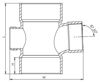 Imagen de Ramal PVC 87º30 160 HH x tapa SMART HOME