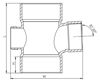 Imagen de Ramal PVC 87º30 160 HH x 110 c/tapa SMART HOME