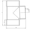 Imagen de Ramal PVC 87º30 110 x 63 HH corta SMART HOME