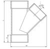 Imagen de Ramal PVC 45ª 50 HH SMART HOME
