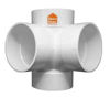 Imagen de Ramal doble en angulo 87,30 110mm SMART HOME