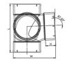 Imagen de Ramal doble en angulo 87,30 110mm SMART HOME