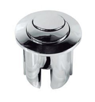 Imagen de Botón dual 38mm cromado