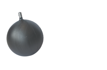Imagen de Bocha plastica negra grande 220mm