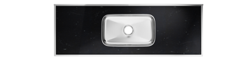 Imagen de Pileta simple acero inox 1,50m Negro