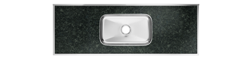 Imagen de Pileta simple acero inox 1,50m Verde Forminox