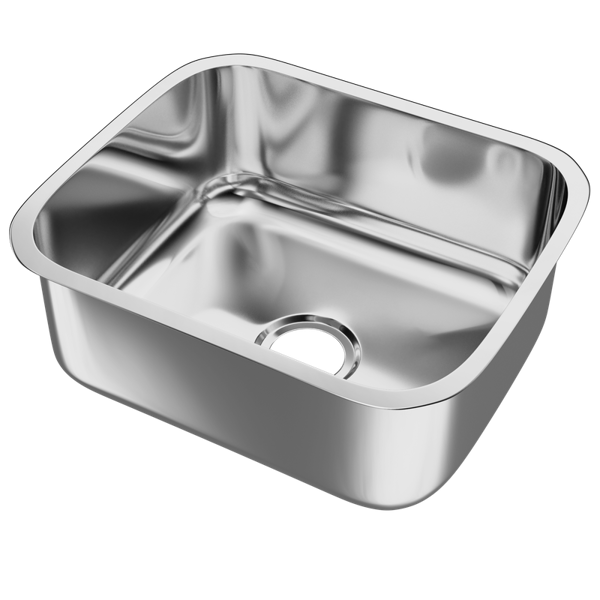 Imagen de Pileta simple acero inox 40 x 34 x 17cm