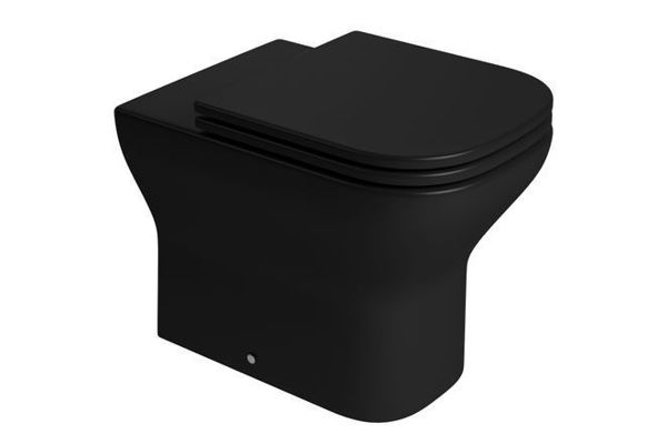 Imagen de Inodoro corto negro mate AXIS